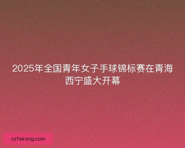 2025年全国青年女子手球锦标赛在青海西宁盛大开幕